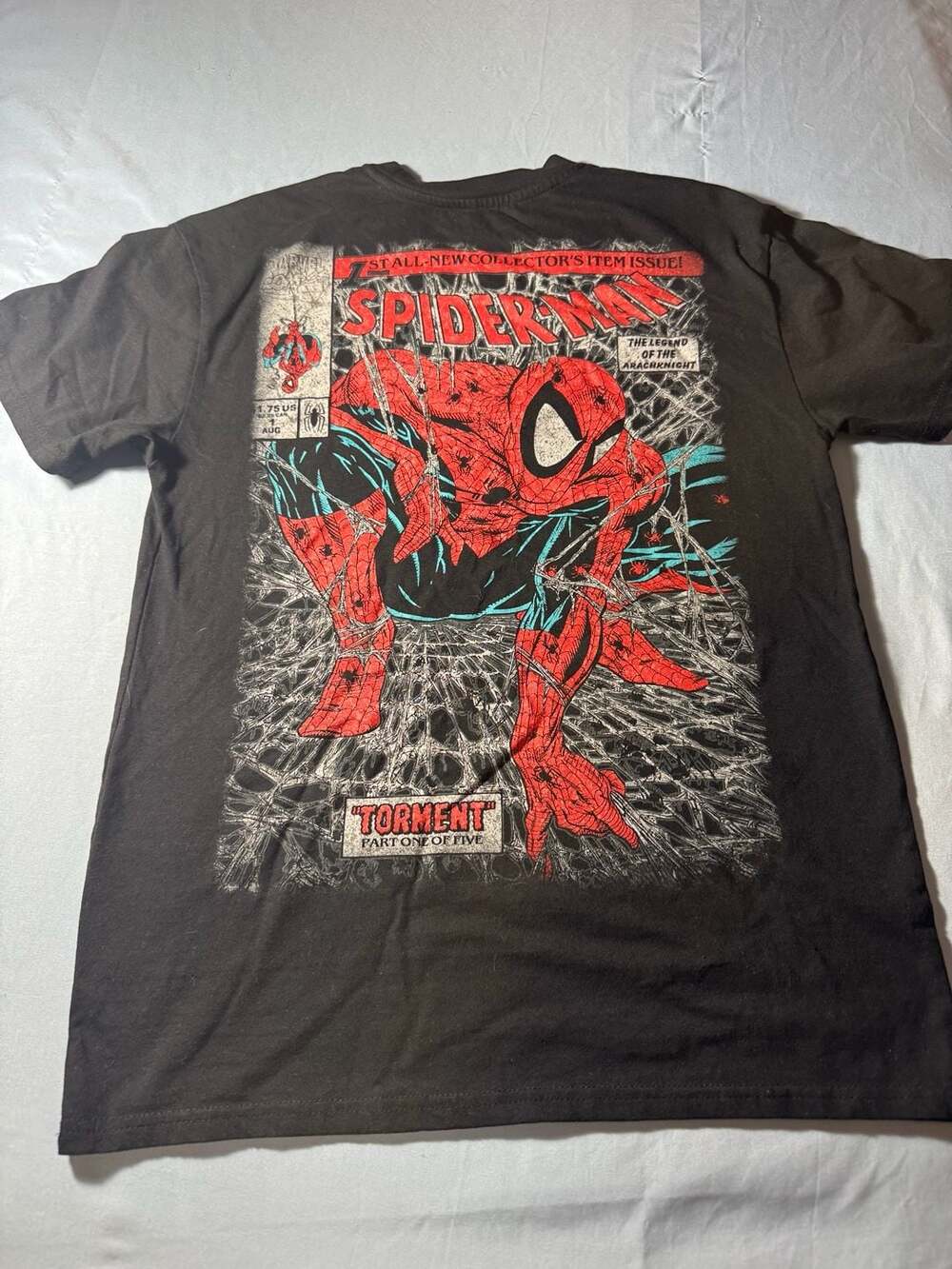 Marvel Spider-Man Torment Comic Cover Graphic T-Shirt L